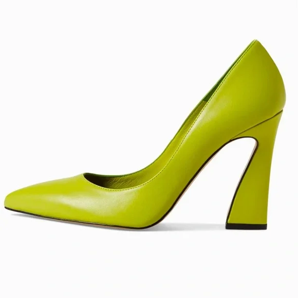 TED BAKER London Teyma Leather Heels Green Size 39 New - Picture 4 of 7